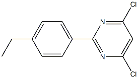 4,6-DICHLORO-2-(4-ETHYLPHENYL)PYRIMIDINE Struktur