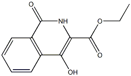 4-HYDROXY-1-OXO-1,2-DIHYDRO-ISOQUINOLINE-3-CARBOXYLIC ACID ETHYL ESTER Structure
