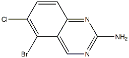 5-BROMO-6-CHLOROQUINAZOLIN-2-AMINE Structure