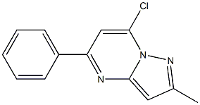 7-CHLORO-2-METHYL-5-PHENYL-PYRAZOLO[1,5-A]PYRIMIDINE,,结构式