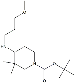 TERT-BUTYL 4-[(3-METHOXYPROPYL)AMINO]-3,3-DIMETHYLPIPERIDINE-1-CARBOXYLATE