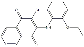 2-chloro-3-(2-ethoxyanilino)naphthoquinone Structure