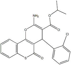 isopropyl 2-amino-4-(2-chlorophenyl)-5-oxo-4H,5H-thiochromeno[4,3-b]pyran-3-carboxylate