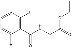 ethyl 2-[(2,6-difluorobenzoyl)amino]acetate Struktur