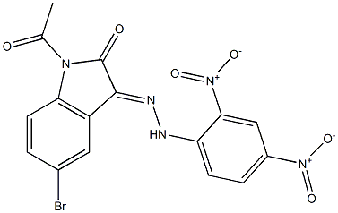 1-acetyl-5-bromo-3-[2-(2,4-dinitrophenyl)hydrazono]indolin-2-one|