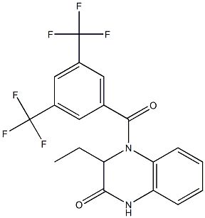  4-[3,5-bis(trifluoromethyl)benzoyl]-3-ethyl-3,4-dihydro-2(1H)-quinoxalinone