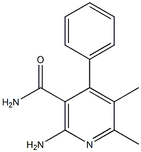2-amino-5,6-dimethyl-4-phenylnicotinamide Structure