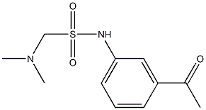 N-(3-acetylphenyl)(dimethylamino)methanesulfonamide Structure