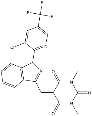 5-({1-[3-chloro-5-(trifluoromethyl)-2-pyridinyl]-1H-isoindol-3-yl}methylene)-1,3-dimethyl-2,4,6(1H,3H,5H)-pyrimidinetrione