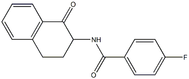 4-fluoro-N-(1-oxo-1,2,3,4-tetrahydro-2-naphthalenyl)benzenecarboxamide Structure