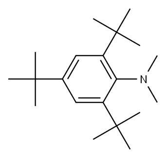 N1,N1-dimethyl-2,4,6-tri(tert-butyl)aniline Structure