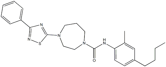  N1-(4-butyl-2-methylphenyl)-4-(3-phenyl-1,2,4-thiadiazol-5-yl)-1,4-diazepane-1-carboxamide