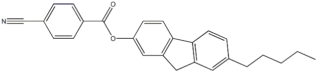 7-pentyl-9H-fluoren-2-yl 4-cyanobenzoate Structure