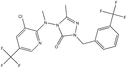 4-[[3-chloro-5-(trifluoromethyl)-2-pyridinyl](methyl)amino]-5-methyl-2-[3-(trifluoromethyl)benzyl]-2,4-dihydro-3H-1,2,4-triazol-3-one
