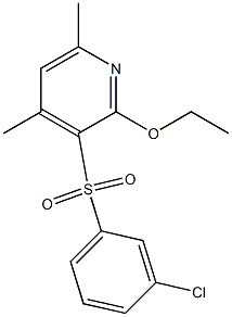 3-chlorophenyl 2-ethoxy-4,6-dimethyl-3-pyridinyl sulfone Structure