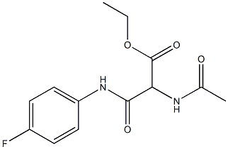  ethyl 2-(acetylamino)-3-(4-fluoroanilino)-3-oxopropanoate