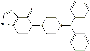 5-(4-benzhydrylpiperazino)-1,5,6,7-tetrahydro-4H-indol-4-one