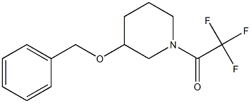 1-[3-(benzyloxy)piperidino]-2,2,2-trifluoro-1-ethanone Structure