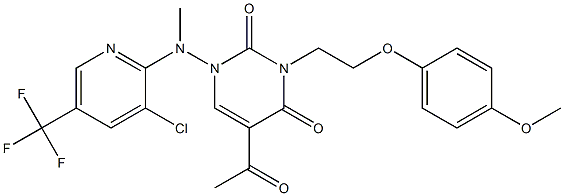 5-acetyl-1-[[3-chloro-5-(trifluoromethyl)-2-pyridinyl](methyl)amino]-3-[2-(4-methoxyphenoxy)ethyl]-2,4(1H,3H)-pyrimidinedione