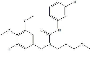  N'-(3-chlorophenyl)-N-(3-methoxypropyl)-N-(3,4,5-trimethoxybenzyl)thiourea