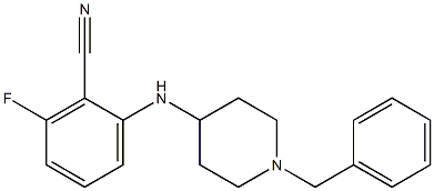 2-[(1-benzyl-4-piperidyl)amino]-6-fluorobenzonitrile Structure