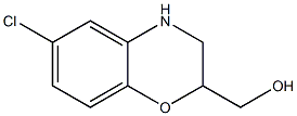 (6-chloro-3,4-dihydro-2H-1,4-benzoxazin-2-yl)methanol Structure