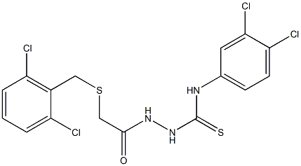 N1-(3,4-dichlorophenyl)-2-{2-[(2,6-dichlorobenzyl)thio]acetyl}hydrazine-1-carbothioamide