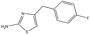 4-(4-fluorobenzyl)-1,3-thiazol-2-amine 结构式