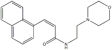 (Z)-N-(2-morpholinoethyl)-3-(1-naphthyl)-2-propenamide Structure