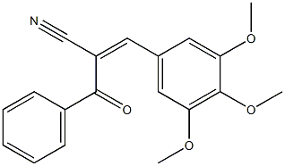 (Z)-2-benzoyl-3-(3,4,5-trimethoxyphenyl)-2-propenenitrile Structure