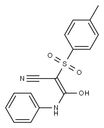 (Z)-3-anilino-3-hydroxy-2-[(4-methylphenyl)sulfonyl]-2-propenenitrile