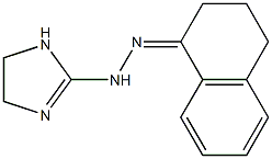 1,2,3,4-tetrahydronaphthalen-1-one 1-(4,5-dihydro-1H-imidazol-2-yl)hydrazone 结构式