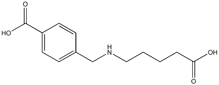4-{[(4-carboxybutyl)amino]methyl}benzoic acid Structure