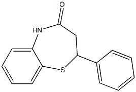2-phenyl-2,3-dihydro-1,5-benzothiazepin-4(5H)-one Structure