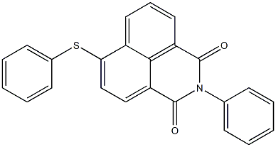 2-phenyl-6-(phenylthio)-2,3-dihydro-1H-benzo[de]isoquinoline-1,3-dione,,结构式