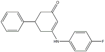 3-(4-fluoroanilino)-5-phenyl-2-cyclohexen-1-one|