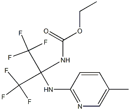  ethyl N-[2,2,2-trifluoro-1-[(5-methyl-2-pyridyl)amino]-1-(trifluoromethyl)ethyl]carbamate