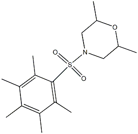 2,6-dimethyl-4-[(2,3,4,5,6-pentamethylphenyl)sulfonyl]morpholine
