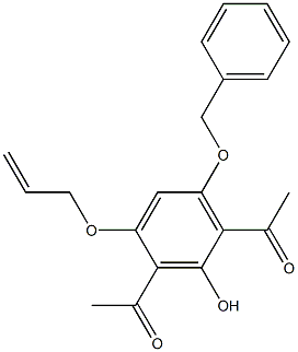 1-[3-acetyl-4-(allyloxy)-6-(benzyloxy)-2-hydroxyphenyl]ethan-1-one