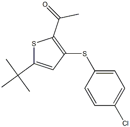 1-{5-(tert-butyl)-3-[(4-chlorophenyl)thio]-2-thienyl}ethan-1-one