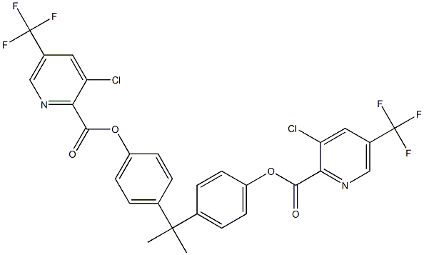  4-{1-[4-({[3-chloro-5-(trifluoromethyl)-2-pyridyl]carbonyl}oxy)phenyl]-1-methylethyl}phenyl 3-chloro-5-(trifluoromethyl)pyridine-2-carboxylate