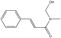 (E)-N-(hydroxymethyl)-N-methyl-3-phenyl-2-propenamide 结构式