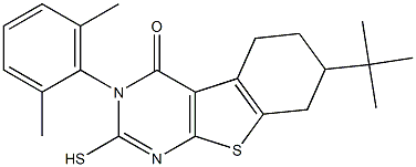 7-tert-Butyl-3-(2,6-dimethyl-phenyl)-2-mercapto-5,6,7,8-tetrahydro-3H-benzo[4,5]thieno[2,3-d]pyrimidin-4-one