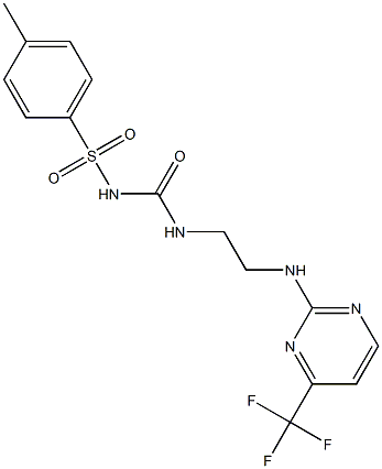 2-({2-[({[(4-methylphenyl)sulfonyl]amino}carbonyl)amino]ethyl}amino)-4-(trifluoromethyl)pyrimidine