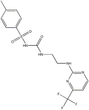  2-({2-[({[(4-methylphenyl)sulfonyl]amino}carbonyl)amino]ethyl}amino)-4-(trifluoromethyl)pyrimidine