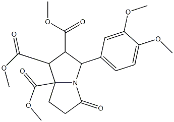 trimethyl 3-(3,4-dimethoxyphenyl)-5-oxotetrahydro-1H-pyrrolizine-1,2,7a(5H)-tricarboxylate