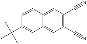 6-tert-ブチルナフタレン-2,3-ジカルボニトリル 化学構造式