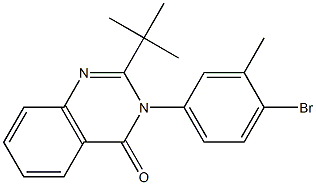 3-(4-bromo-3-methylphenyl)-2-(tert-butyl)-4(3H)-quinazolinone Structure