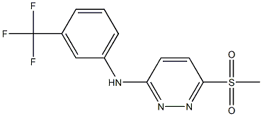 6-(methylsulfonyl)-N-[3-(trifluoromethyl)phenyl]-3-pyridazinamine Structure