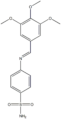 4-[(3,4,5-trimethoxybenzylidene)amino]benzene-1-sulfonamide